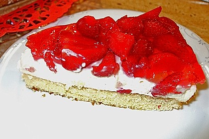 Erdbeerkuchen mit Vanillecreme 62