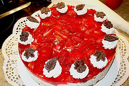 Erdbeerkuchen mit Vanillecreme 37