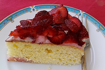 Erdbeerkuchen mit Vanillecreme 55