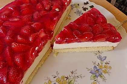 Erdbeerkuchen mit Vanillecreme 21
