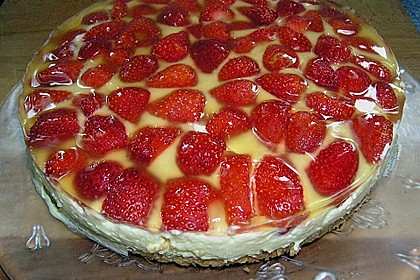 Erdbeerkuchen mit Vanillecreme 50
