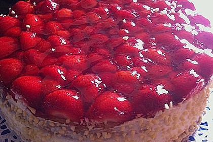 Erdbeerkuchen mit Vanillecreme 89