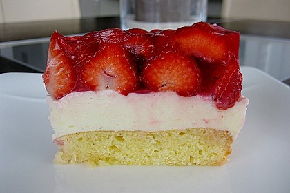 Erdbeerkuchen mit Vanillecreme 41