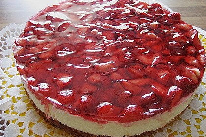 Erdbeerkuchen mit Vanillecreme 42