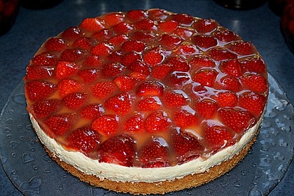Erdbeerkuchen mit Vanillecreme 15