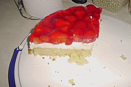 Erdbeerkuchen mit Vanillecreme 107