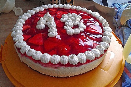 Erdbeerkuchen mit Vanillecreme 60