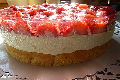 Erdbeerkuchen mit Vanillecreme 54