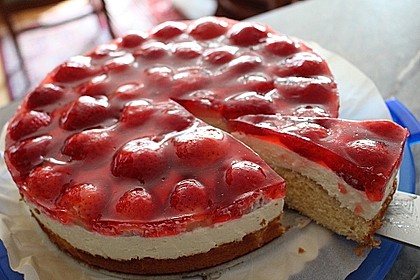 Erdbeerkuchen mit Vanillecreme 14