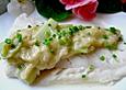Kabeljau mit Rhabarbersauce