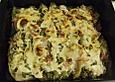 Chicor&eacute;egratin mit Fr&uuml;hlingszwiebeln und Schinken