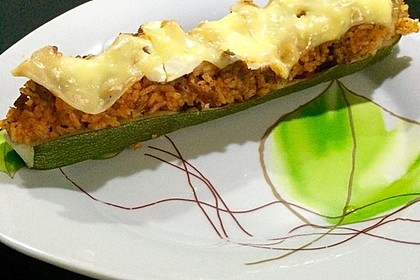 Zucchini mit Hackfleisch - Reis - Füllung 15