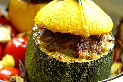 Zucchini mit Hackfleisch - Reis - Füllung 8