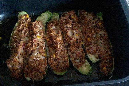 Zucchini mit Hackfleisch - Reis - Füllung 17