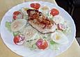 Scharfer Eisbergsalat mit H&auml;hnchenbrustfilet