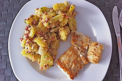 Maischolle auf Kartoffel - Bärlauch - Salat 4