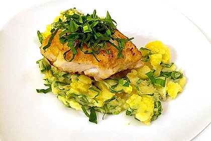 Maischolle auf Kartoffel - Bärlauch - Salat 1