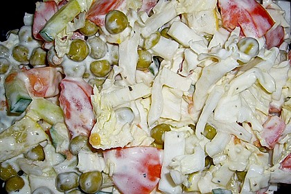 Chinakohlsalat mit pikanter Sauce