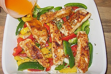 Huhn mit frischem Paprika 1