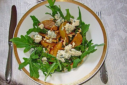 Rucolasalat mit Birne und Gorgonzola 1