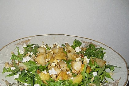 Rucolasalat mit Birne und Gorgonzola 2
