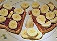 Toastbrot mit Nutella und Banane