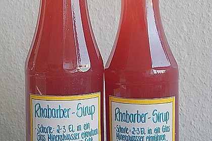 Rhabarber - Sirup 10