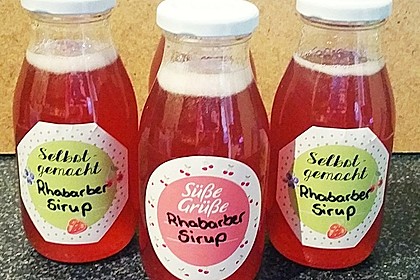 Rhabarber - Sirup 2
