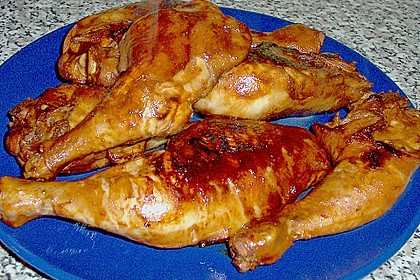 Feurige H&auml;hnchenschenkel - Kartoffelpfanne 4