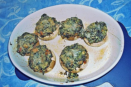 Gef&uuml;llte Riesenchampignons