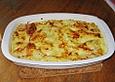 M&ouml;hrenauflauf mit Pesto