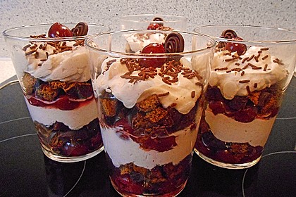 Weihnachtliches Lebkuchen - Schicht - Dessert 4