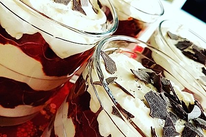 Weihnachtliches Lebkuchen - Schicht - Dessert