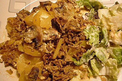 Champignon - Hackfleisch - Auflauf 1