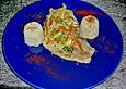 Pangasius mit Wei&szlig;wein - Gem&uuml;se - Sauce