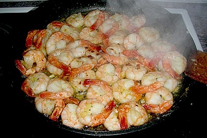 Pikante Scampi in Knoblauchbutter