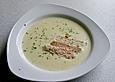K&auml;se - Lauch - Suppe mit Lachs