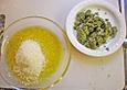 Tagliatelle mit Pesto und Bohnen