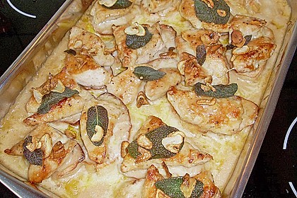 H&auml;hnchenauflauf mit Salbei 3