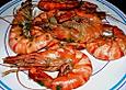 Gambas &agrave; la porto