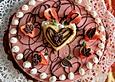 Erdbeertorte mit Wei&szlig;wein
