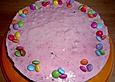 Smarties - Frischk&auml;se - Torte
