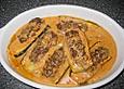 Gef&uuml;llte Zucchinischiffchen mit Feta