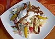 Bunter Kartoffelsalat Greek Style