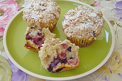 Kirsch - Muffins mit Kokosstreusel 11