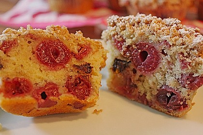 Kirsch - Muffins mit Kokosstreusel 7