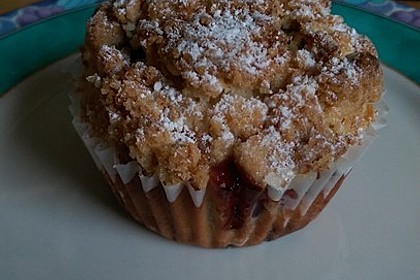 Kirsch - Muffins mit Kokosstreusel 1