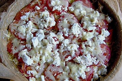 Maispizza mit Zucchini