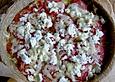 Maispizza mit Zucchini