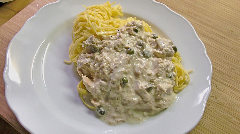 Spaghetti mit Thunfisch - Kapern - Sauce (Rezept mit Bild) | Chefkoch.de